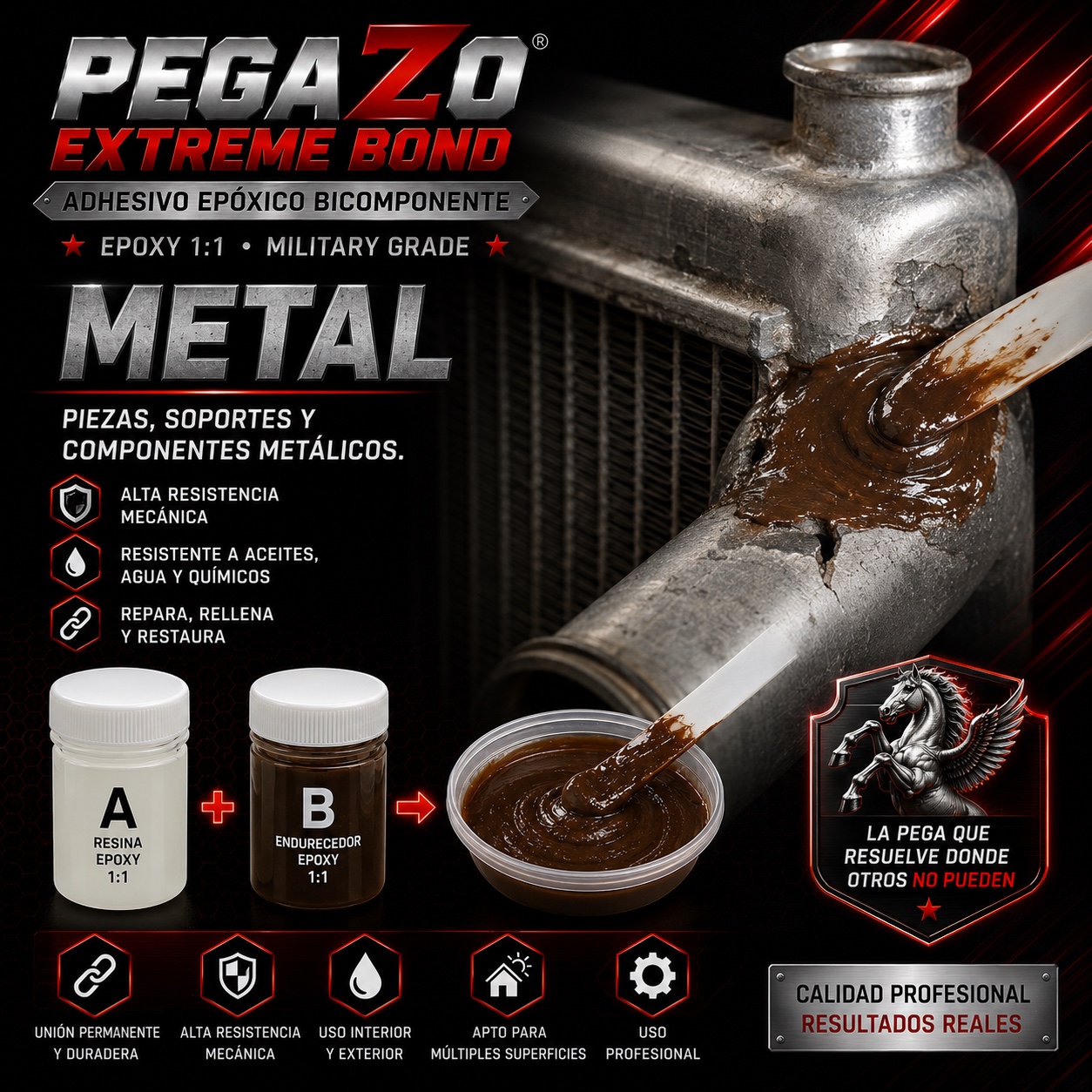 Aplicación en metal