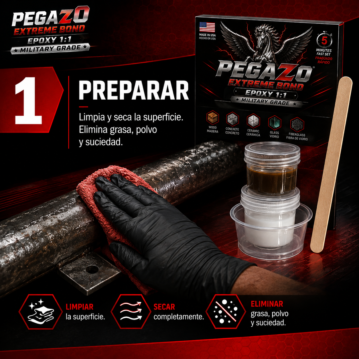 Preparar superficie